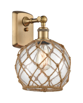 Ballston One Light Wall Sconce in Brushed Brass (405|516-1W-BB-G122-8RB)