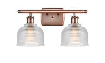 Ballston LED Bath Vanity in Antique Copper (405|516-2W-AC-G412-LED)