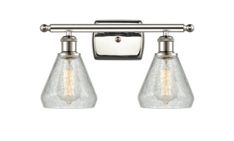 Ballston Two Light Bath Vanity in Polished Nickel (405|516-2W-PN-G275)