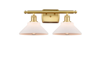 Ballston Two Light Bath Vanity in Satin Gold (405|516-2W-SG-G131)