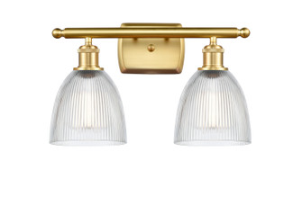 Ballston Two Light Bath Vanity in Satin Gold (405|516-2W-SG-G382)