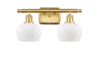 Ballston Two Light Bath Vanity in Satin Gold (405|516-2W-SG-G91)