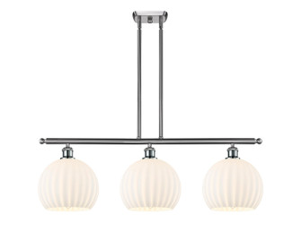 Ballston Three Light Island Pendant in Antique Brass (405|516-3I-AB-G1213-10)