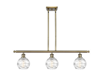 Ballston Three Light Island Pendant in Antique Brass (405|516-3I-AB-G1213-6)