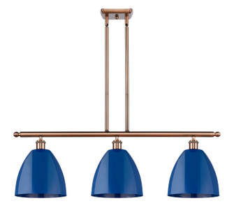 Ballston Three Light Island Pendant in Antique Copper (405|516-3I-AC-MBD-9-BL)