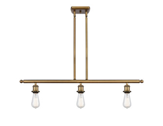 Ballston Three Light Island Pendant in Brushed Brass (405|516-3I-BB)