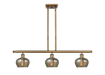 Ballston Three Light Island Pendant in Brushed Brass (405|516-3I-BB-G96)