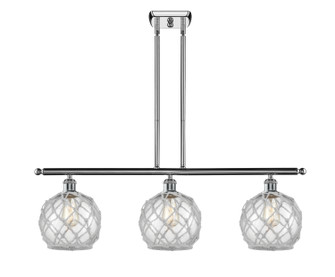 Ballston Three Light Island Pendant in Polished Chrome (405|516-3I-PC-G122-8RW)