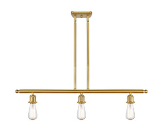 Ballston Three Light Island Pendant in Satin Gold (405|516-3I-SG)