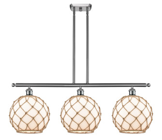 Ballston Three Light Island Pendant in Brushed Satin Nickel (405|516-3I-SN-G121-10RB)