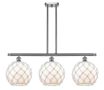 Ballston Three Light Island Pendant in Brushed Satin Nickel (405|516-3I-SN-G121-10RW)