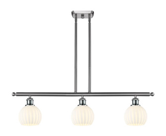 Ballston Three Light Island Pendant in Brushed Satin Nickel (405|516-3I-SN-G121-6)