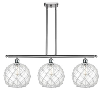 Ballston Three Light Island Pendant in Brushed Satin Nickel (405|516-3I-SN-G122-10RW)