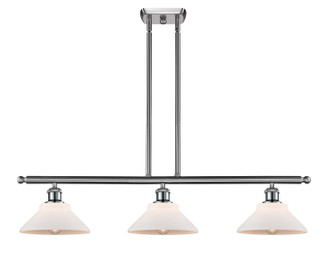 Ballston Three Light Island Pendant in Brushed Satin Nickel (405|516-3I-SN-G131)