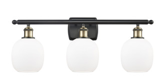 Ballston Three Light Bath Vanity in Black Antique Brass (405|516-3W-BAB-G101)