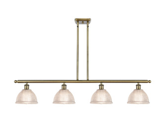 Ballston Four Light Island Pendant in Antique Brass (405|516-4I-AB-G422)