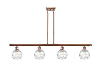 Ballston Four Light Island Pendant in Antique Copper (405|516-4I-AC-G1213-6)