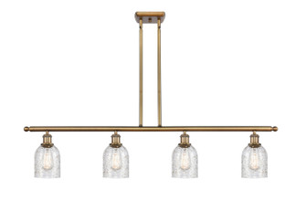 Ballston Four Light Island Pendant in Brushed Brass (405|516-4I-BB-G259)