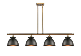Ballston Four Light Island Pendant in Brushed Brass (405|516-4I-BB-M14-BK)