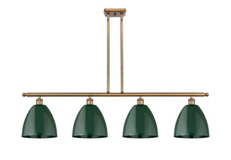 Ballston Four Light Island Pendant in Brushed Brass (405|516-4I-BB-MBD-9-GR)