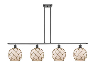 Ballston Four Light Island Pendant in Oil Rubbed Bronze (405|516-4I-OB-G121-8RB)