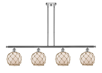 Ballston Four Light Island Pendant in Polished Chrome (405|516-4I-PC-G121-8RB)