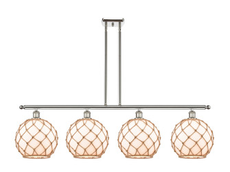 Ballston Four Light Island Pendant in Polished Nickel (405|516-4I-PN-G121-10RB)