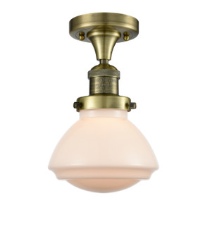 Franklin Restoration LED Semi-Flush Mount in Antique Brass (405|517-1CH-AB-G321-LED)