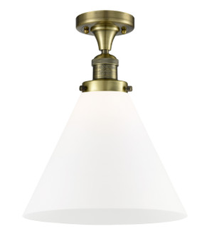 Franklin Restoration One Light Semi-Flush Mount in Antique Brass (405|517-1CH-AB-G41-L)