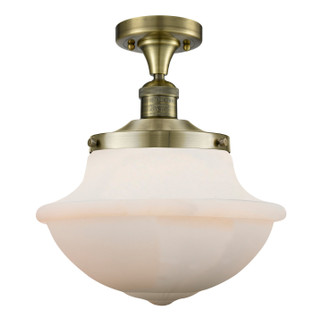 Franklin Restoration LED Semi-Flush Mount in Antique Brass (405|517-1CH-AB-G541-LED)