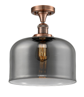 Franklin Restoration One Light Semi-Flush Mount in Antique Copper (405|517-1CH-AC-G73-L)