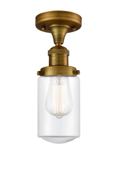 Franklin Restoration One Light Semi-Flush Mount in Brushed Brass (405|517-1CH-BB-G312)