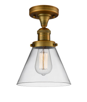Franklin Restoration One Light Semi-Flush Mount in Brushed Brass (405|517-1CH-BB-G42)