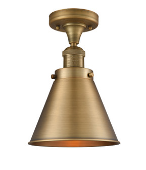 Franklin Restoration LED Semi-Flush Mount in Brushed Brass (405|517-1CH-BB-M13-BB-LED)