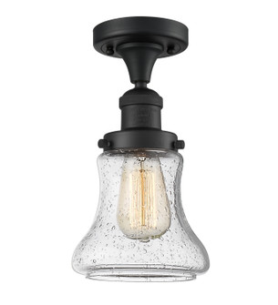 Franklin Restoration One Light Semi-Flush Mount in Matte Black (405|517-1CH-BK-G194)