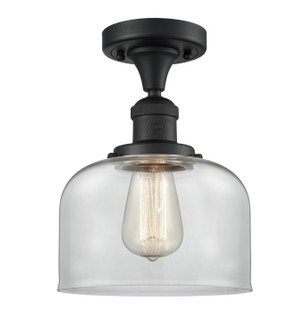 Franklin Restoration One Light Semi-Flush Mount in Matte Black (405|517-1CH-BK-G72)