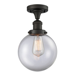 Franklin Restoration One Light Semi-Flush Mount in Oil Rubbed Bronze (405|517-1CH-OB-G202-8)