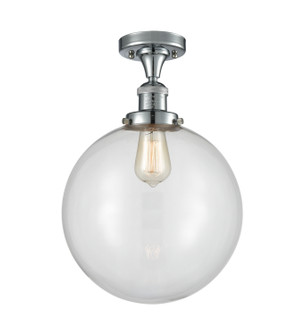 Franklin Restoration One Light Semi-Flush Mount in Polished Chrome (405|517-1CH-PC-G202-12)