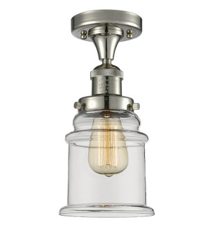 Franklin Restoration One Light Semi-Flush Mount in Polished Nickel (405|517-1CH-PN-G182)