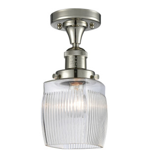 Franklin Restoration One Light Semi-Flush Mount in Polished Nickel (405|517-1CH-PN-G302)