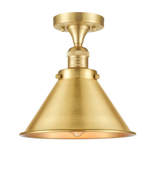 Franklin Restoration LED Semi-Flush Mount in Satin Gold (405|517-1CH-SG-M10-SG-LED)