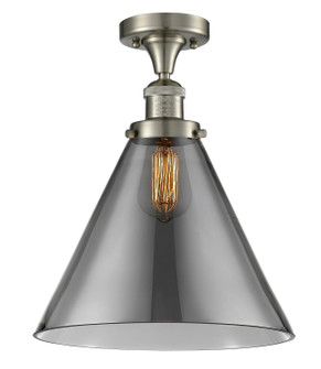 Franklin Restoration One Light Semi-Flush Mount in Brushed Satin Nickel (405|517-1CH-SN-G43-L)