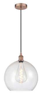 Edison One Light Pendant in Antique Copper (405|616-1P-AC-G124-14)