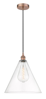 Edison One Light Pendant in Antique Copper (405|616-1P-AC-GBC-162)