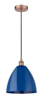 Edison One Light Mini Pendant in Antique Copper (405|616-1P-AC-MBD-12-BL)