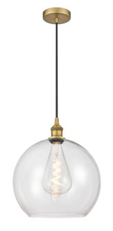 Edison One Light Pendant in Brushed Brass (405|616-1P-BB-G122-14)