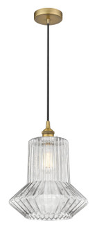 Edison LED Pendant in Brushed Brass (405|616-1P-BB-G212)