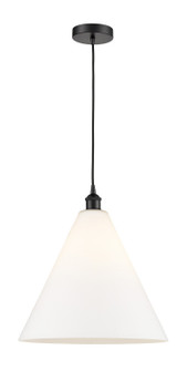 Edison One Light Pendant in Matte Black (405|616-1P-BK-GBC-161)