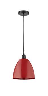 Edison One Light Mini Pendant in Matte Black (405|616-1P-BK-MBD-9-RD)