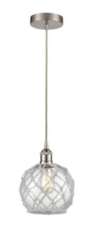 Edison LED Mini Pendant in Brushed Satin Nickel (405|616-1P-SN-G122-8RW-LED)
